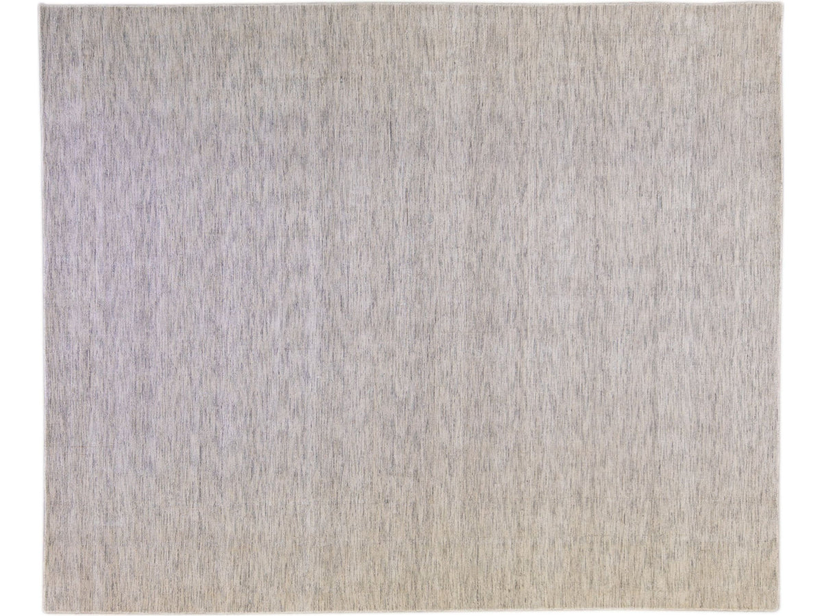 Modern Bamboo & Silk Groove Rug 12 X 15
