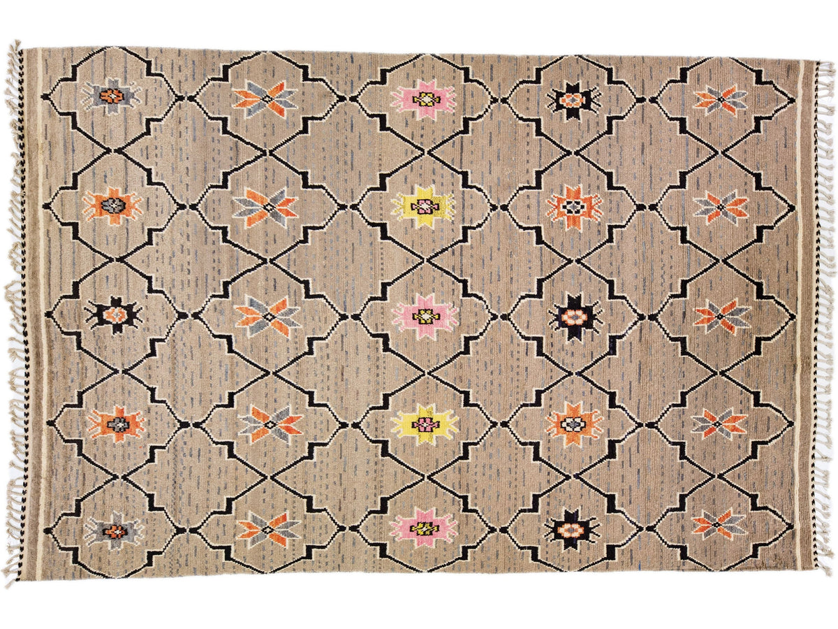 Modern Moroccan Wool Rug 10 X 15