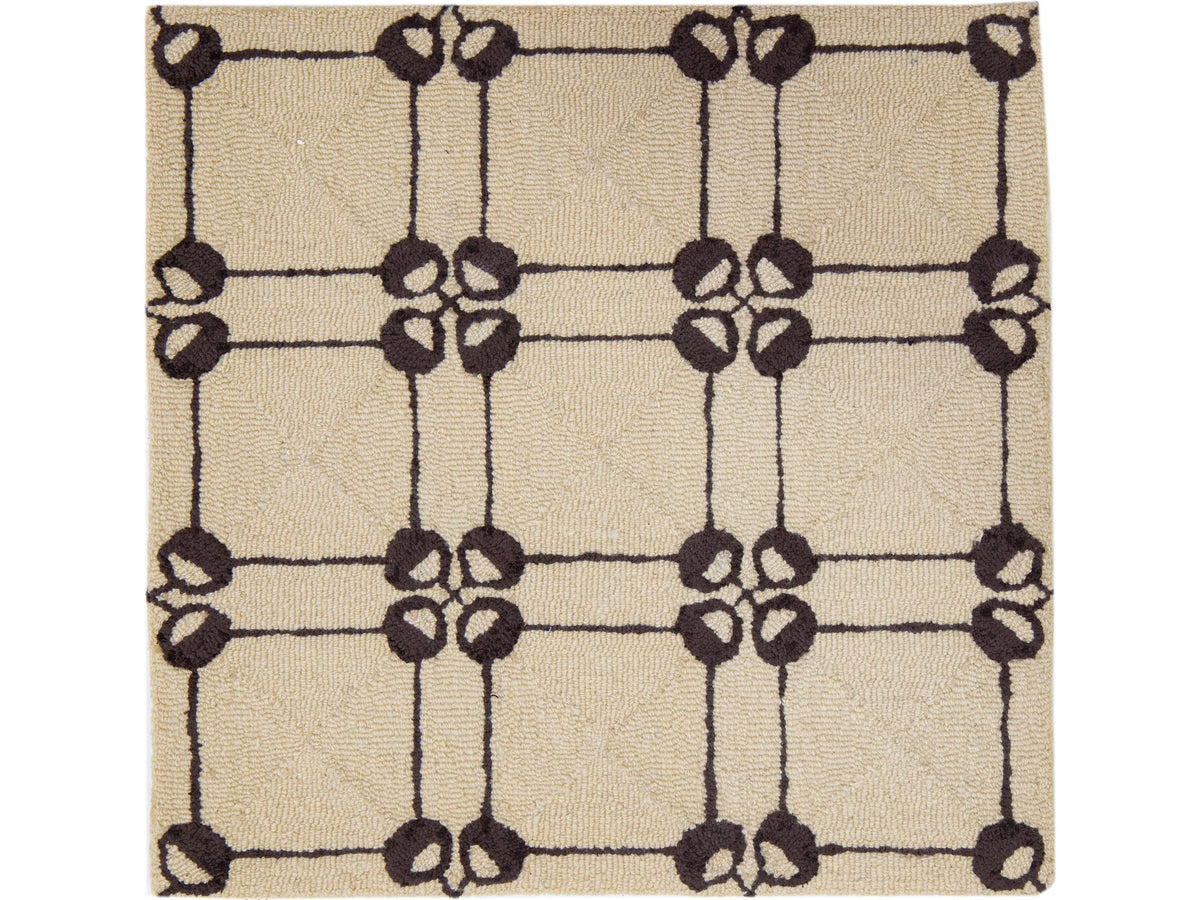 Modern Wool and Silk Custom Rug