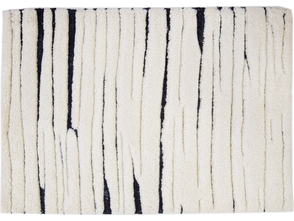 Modern Moroccan Wool Custom Rug