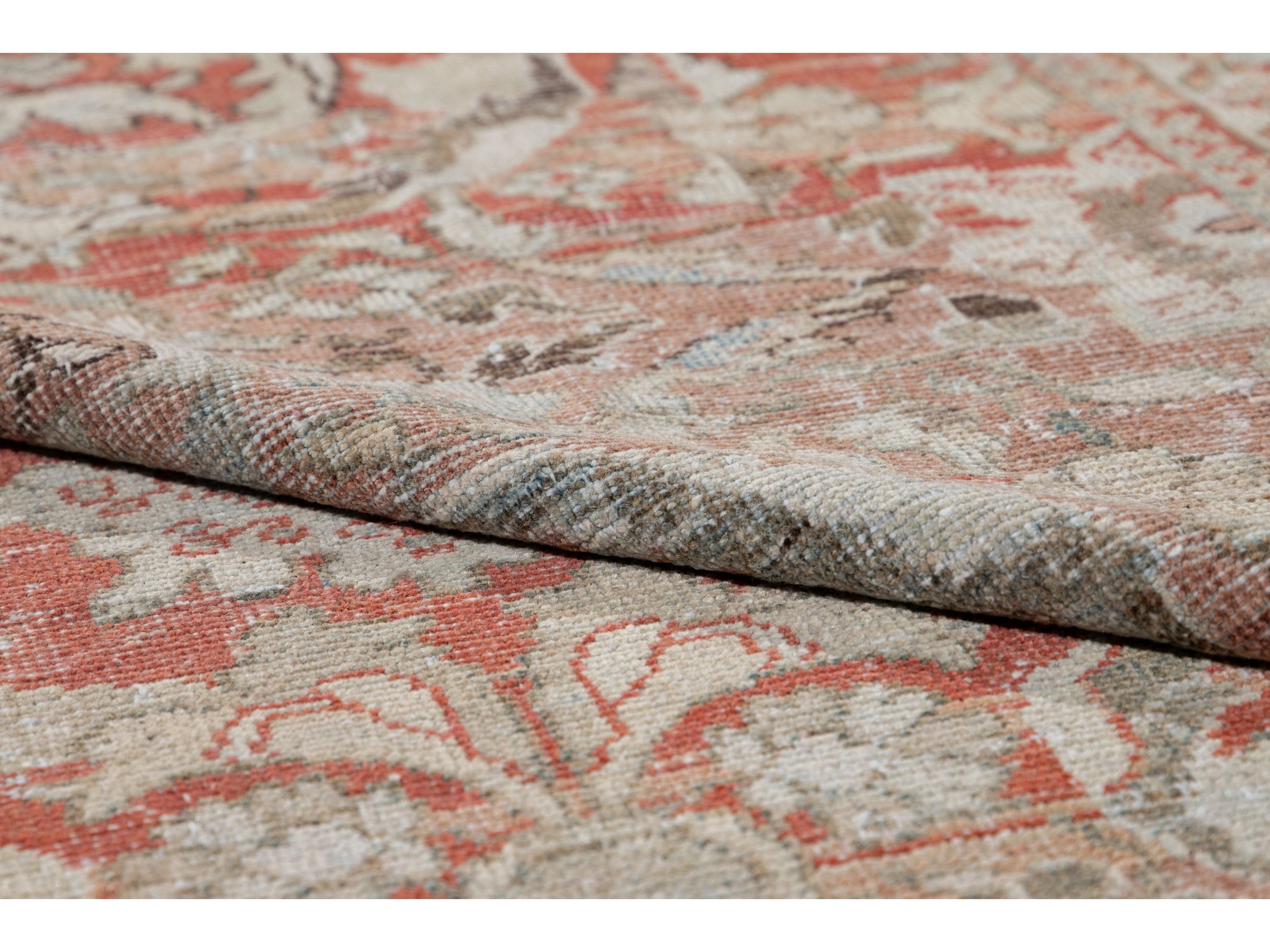 Antique Shabby Chic Mahal Wool Rug 10 X 14