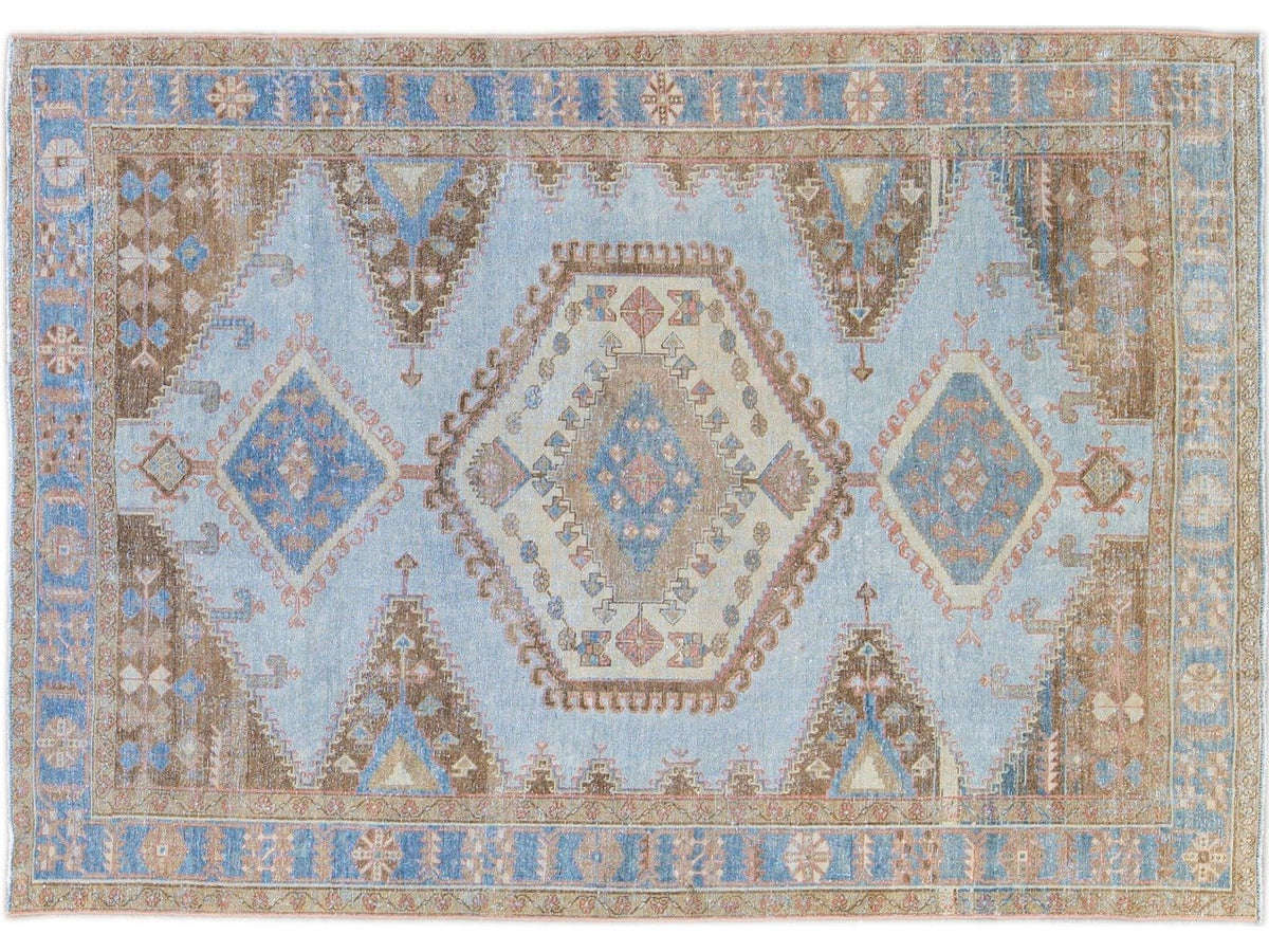 Antique Malayer Wool Rug 7 X 10