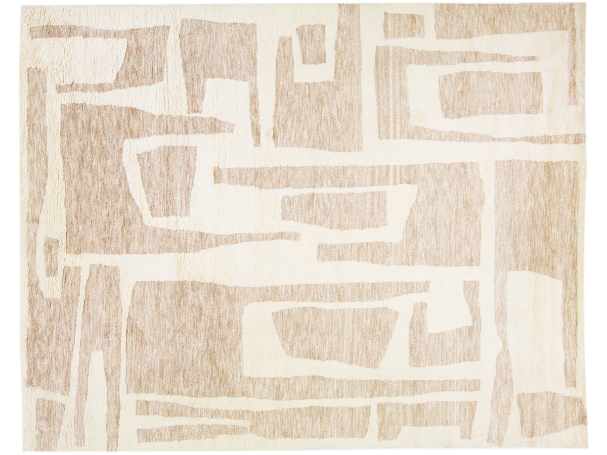 Modern Safi Wool Rug  12 X 15