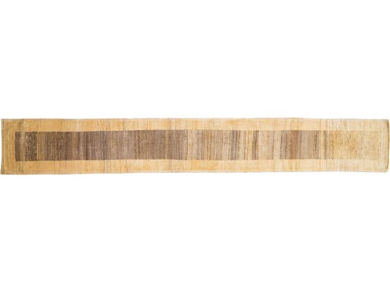 Modern Gabbeh Wool Runner 3 X 19