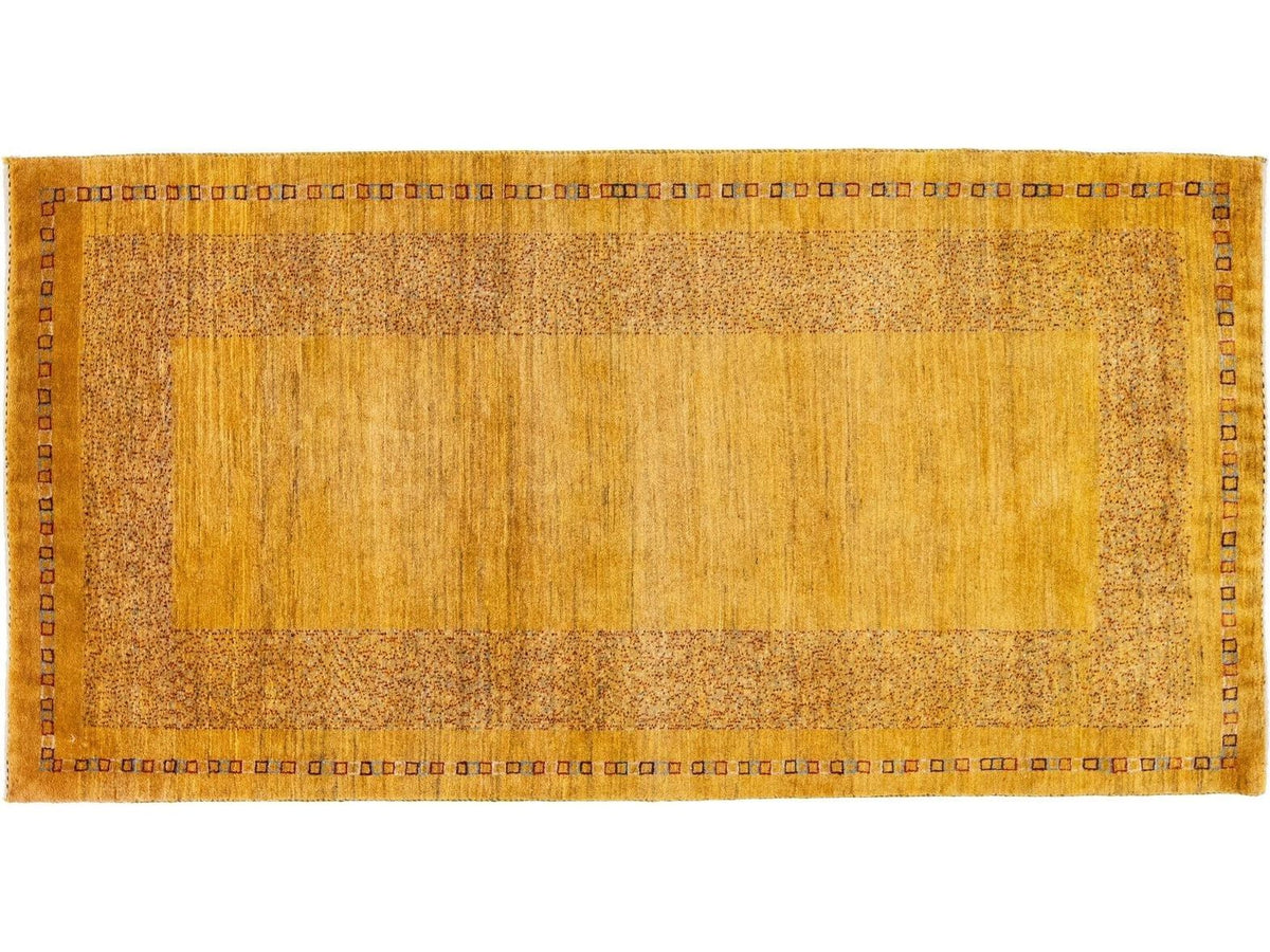 Modern Gabbeh Wool Rug 3 X 7