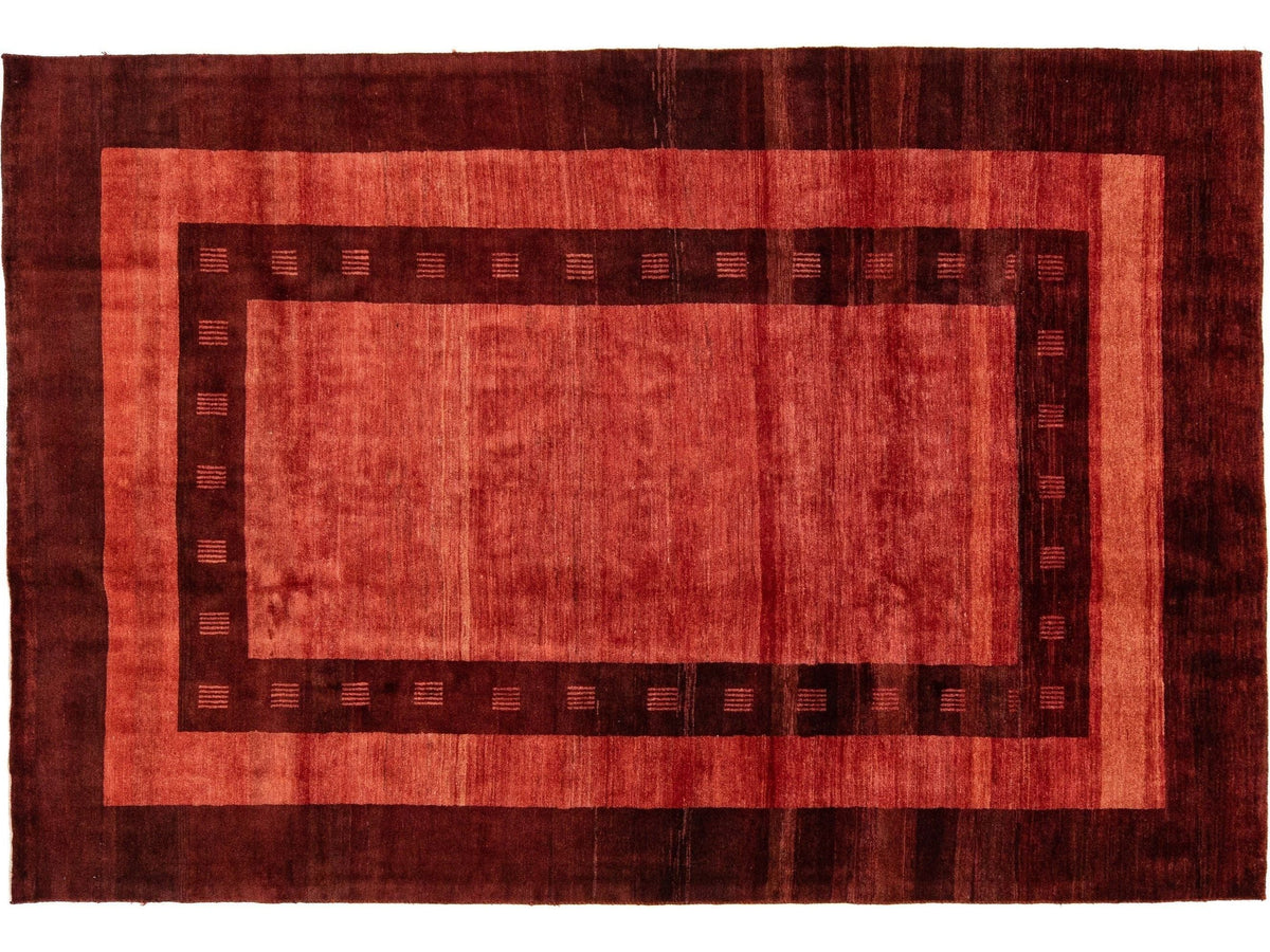 Modern Gabbeh Wool Rug 6 X 8