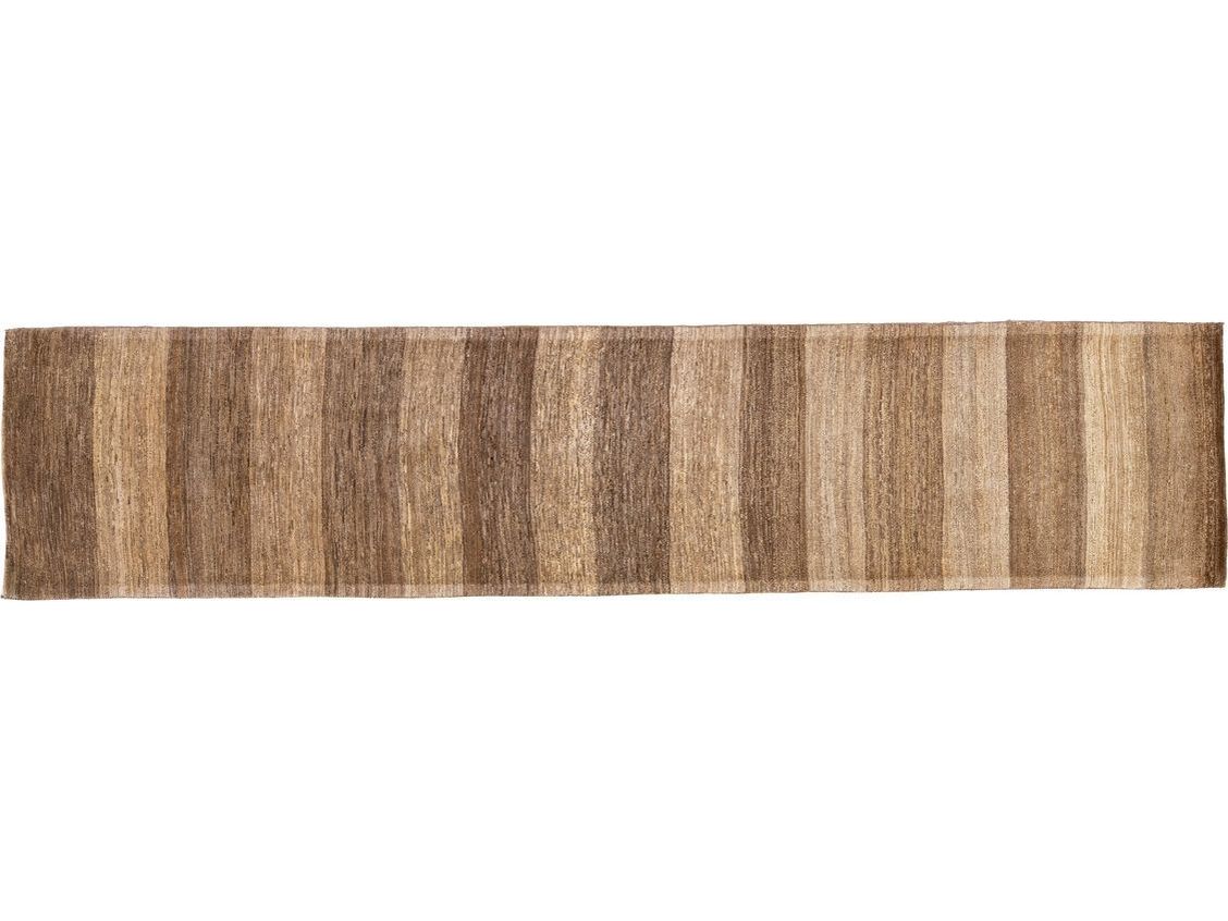 Modern Gabbeh Wool Runner 3 X 12
