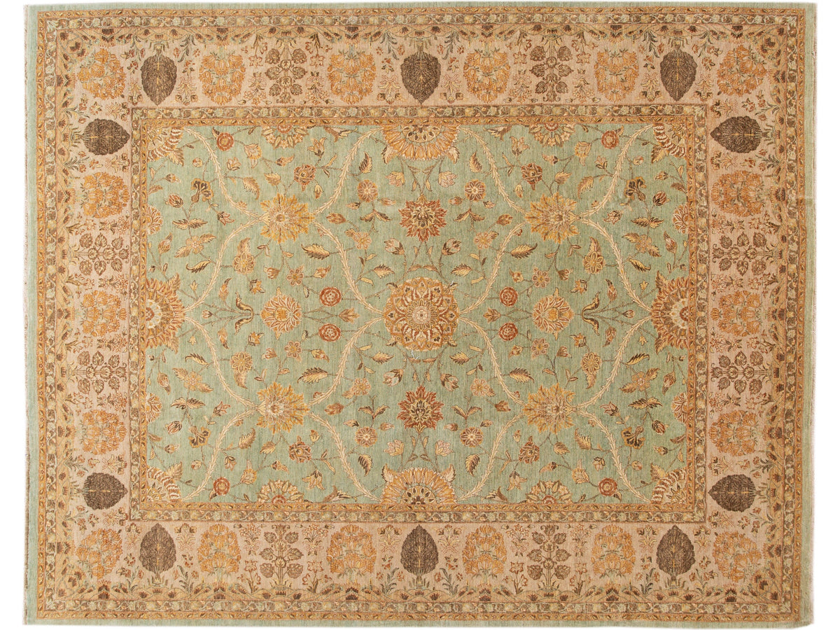 Modern Tabriz Wool Rug 12 X 15