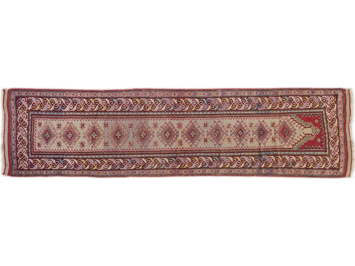 Antique Sivas Wool Runner 4 X 14