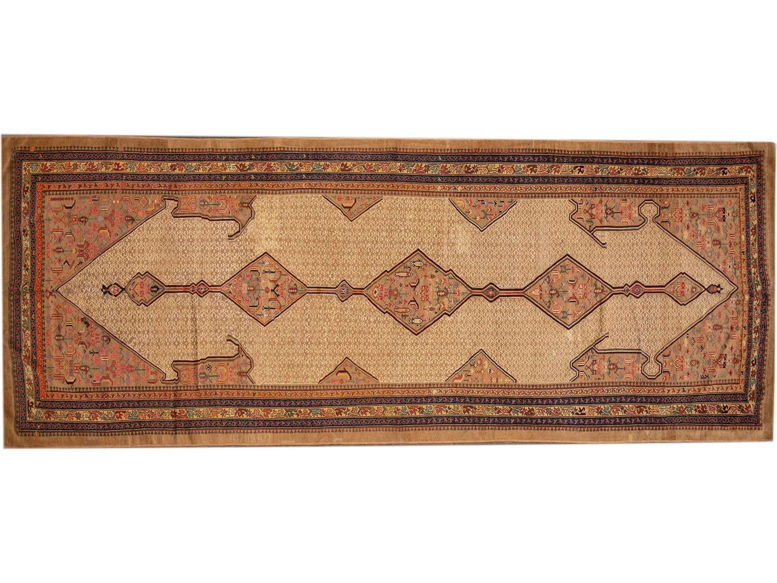 Antique Serab Persian Wool Rug 7 X17