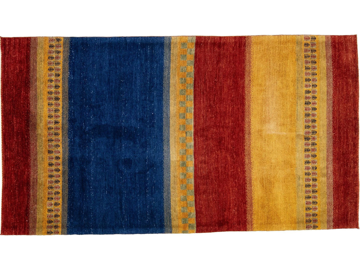 Modern Gabbeh Wool Rug 4 X 7