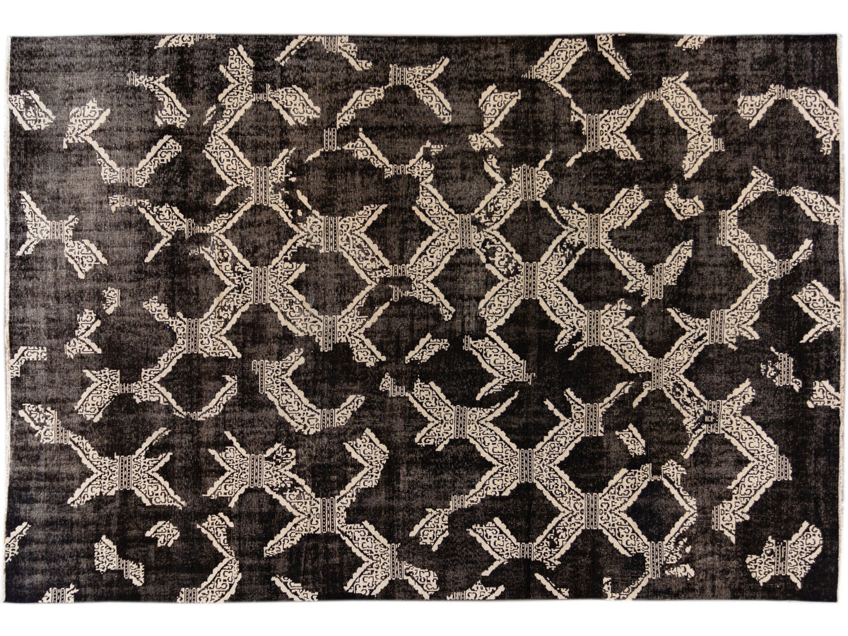 Mid-Century Moroccan Style Wool Rug 12 X 18