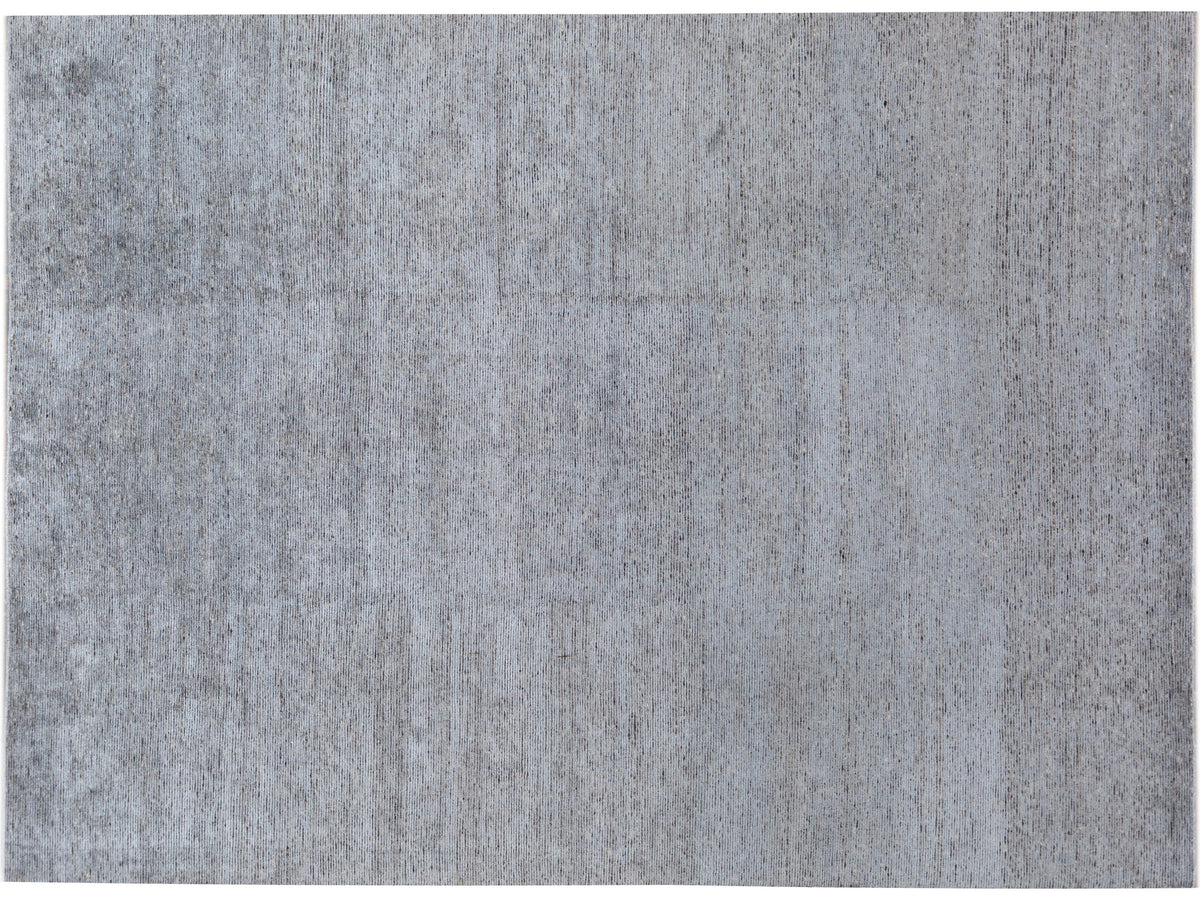 Modern Bamboo & Silk Groove Rug 9 X 12