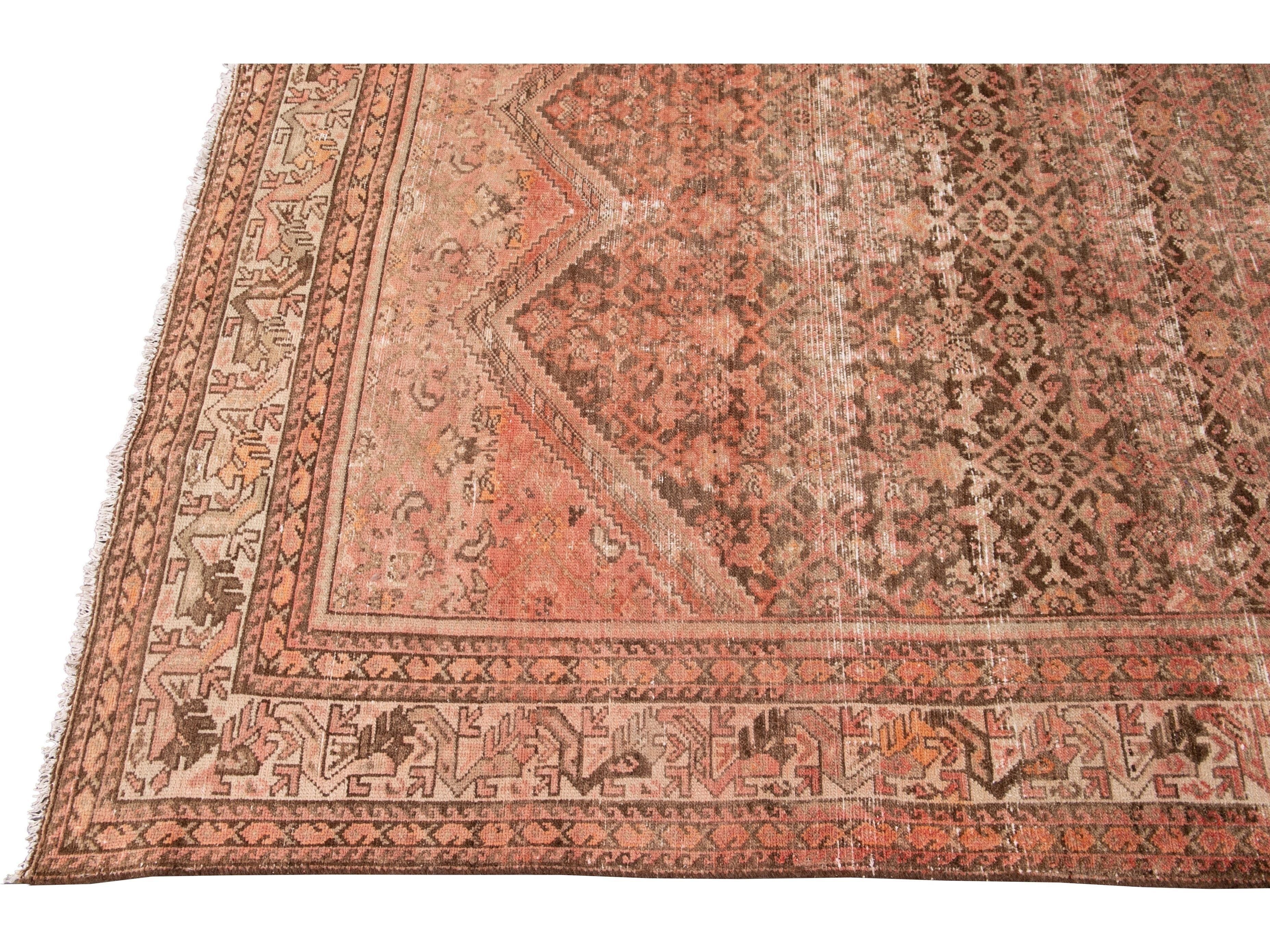 Vintage Azilal Moroccan Wool Rug 5 X 8