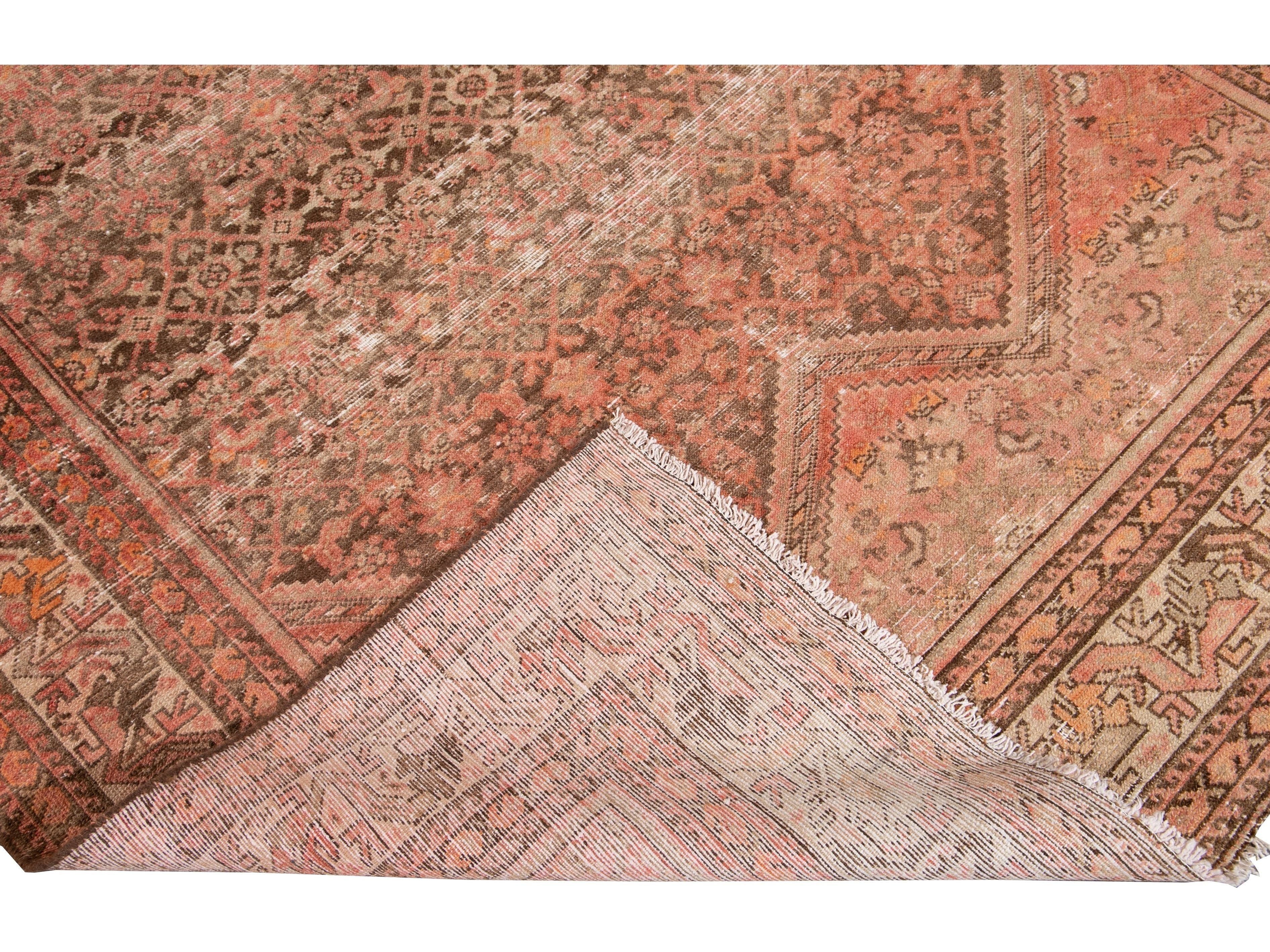 Antique Malayer Wool Runner 6 x 14