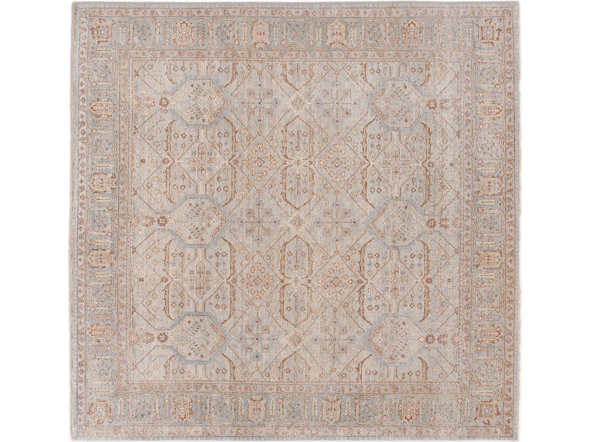 modern Indian wool rug  10 X 10
