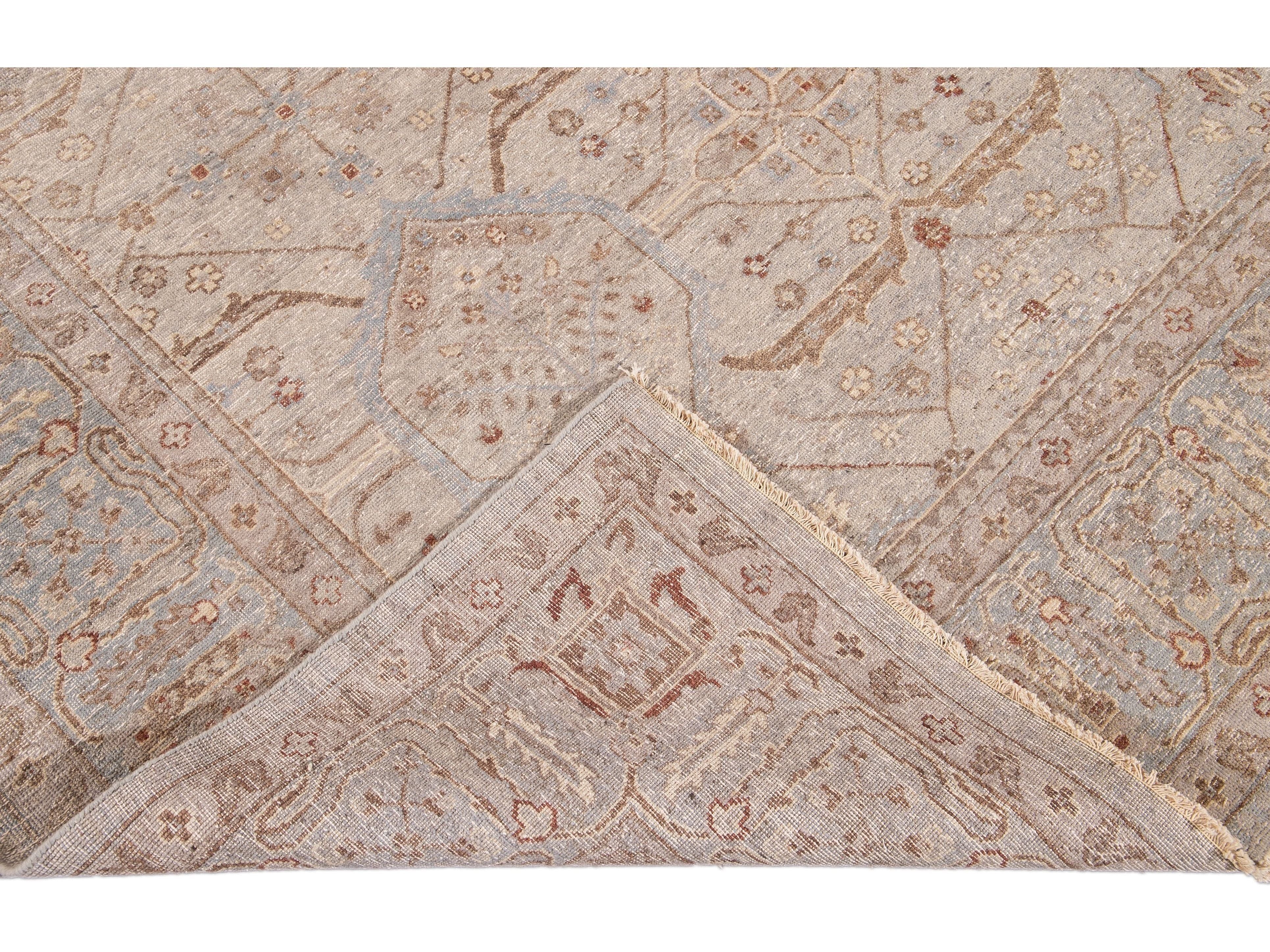 Modern Khotan Style Wool Rug 10 X 10