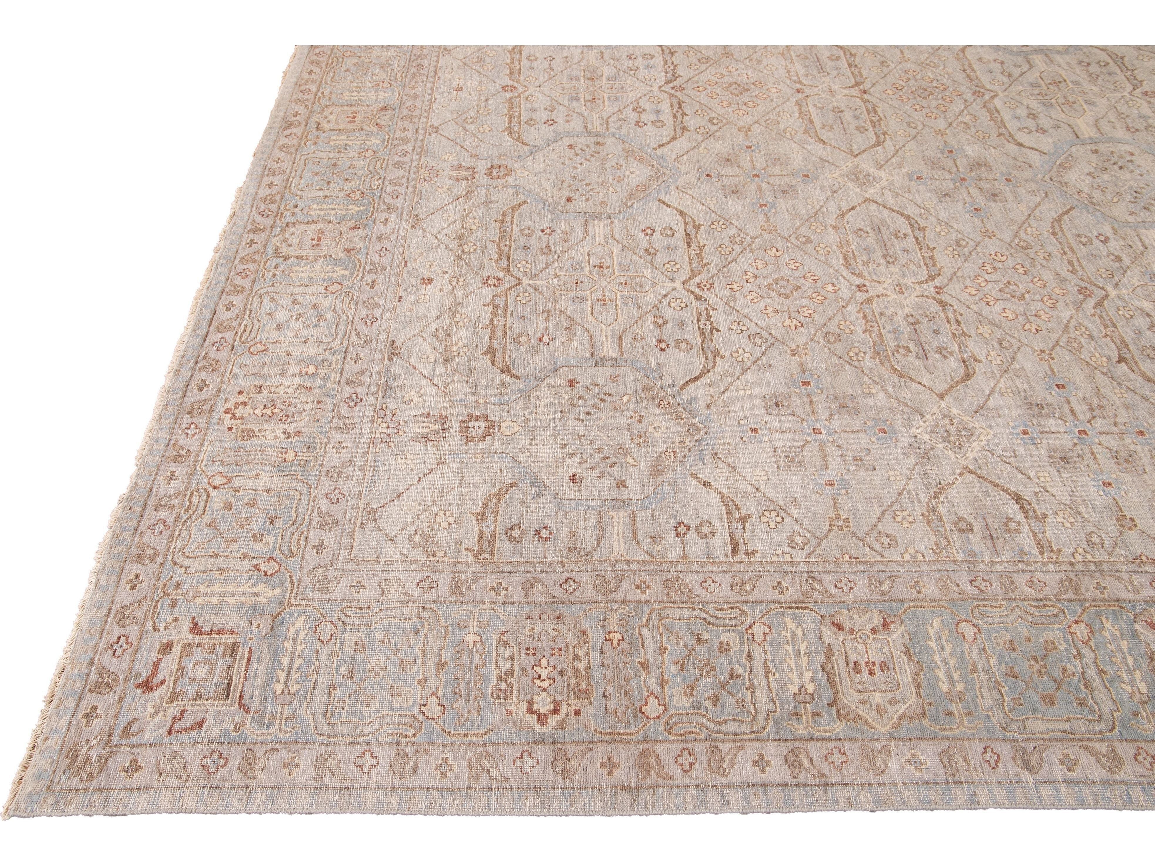 Modern Khotan Style Wool Rug 10 X 10