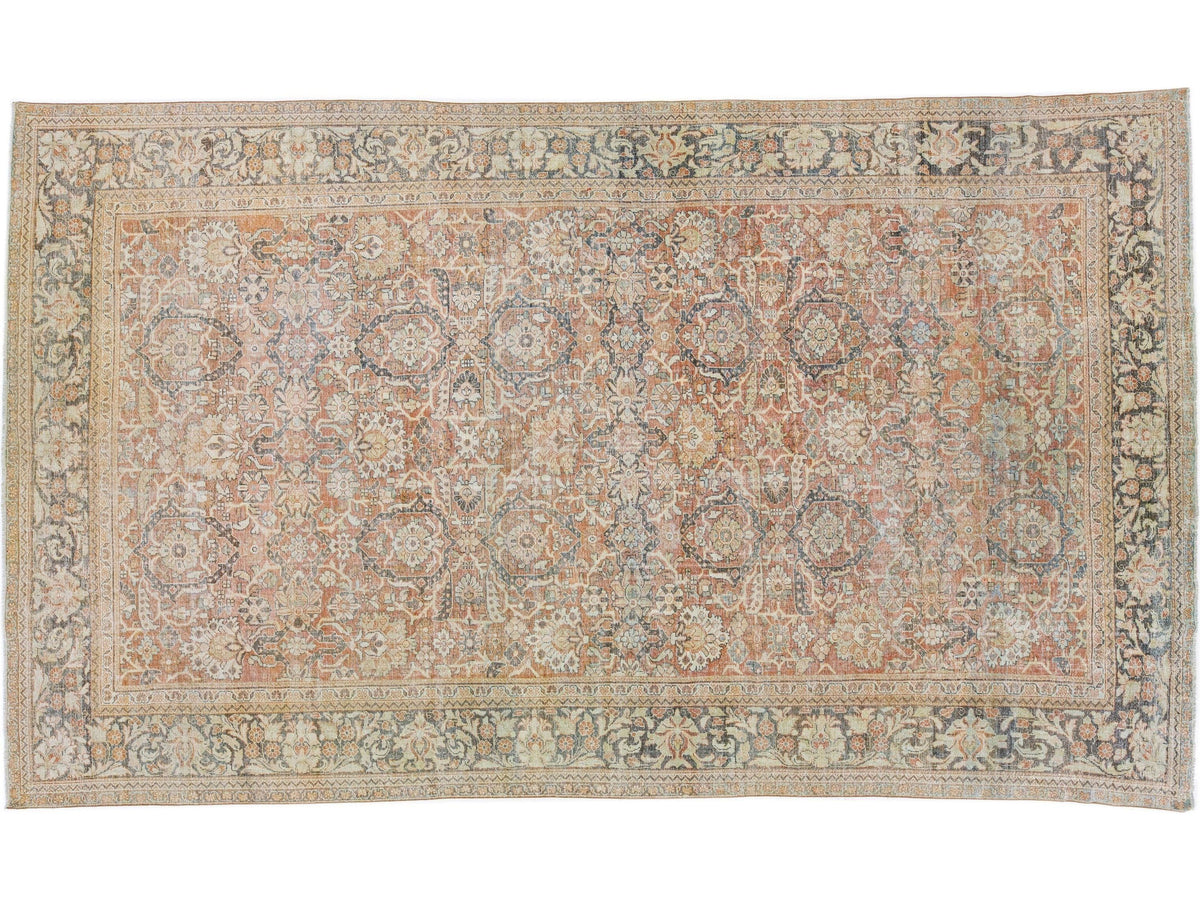 Vintage Mahal Wool Rug 10 X 17