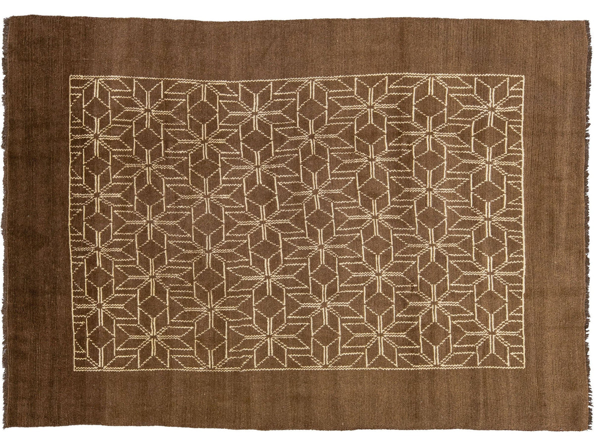 Vintage Moroccan Wool Rug 7 X 10