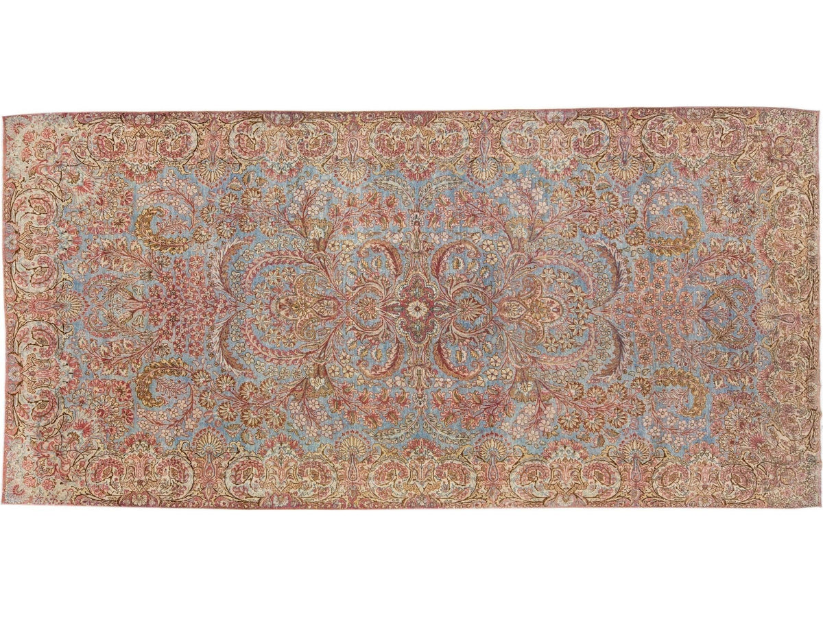 Antique Kirman Wool Rug 6 X 12