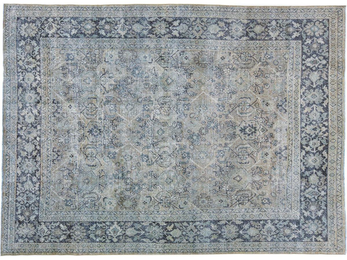 Antique Tabriz Wool Rug 8 X 11