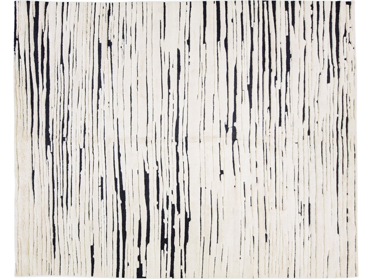 Modern Moroccan Wool Rug 12 X 15
