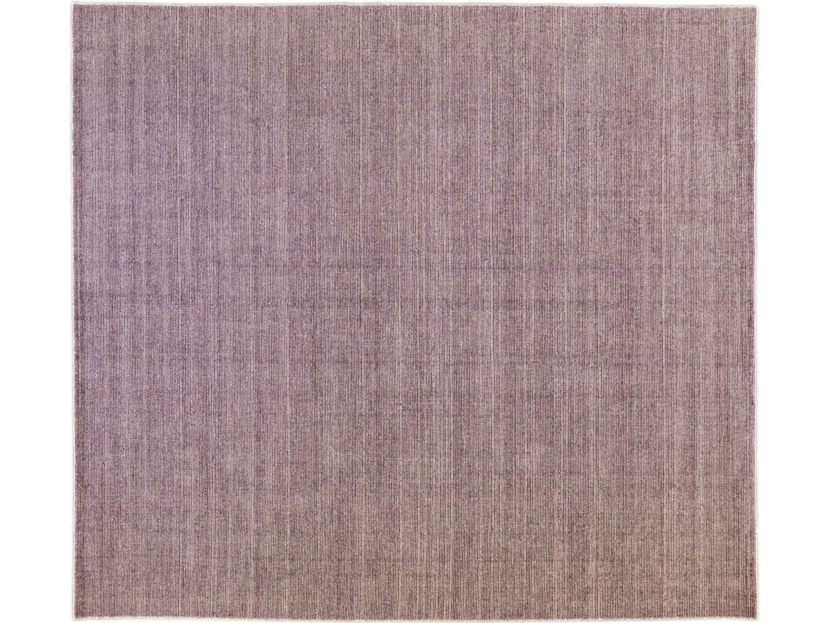 Modern Bamboo & Silk Groove Rug 11 X 12