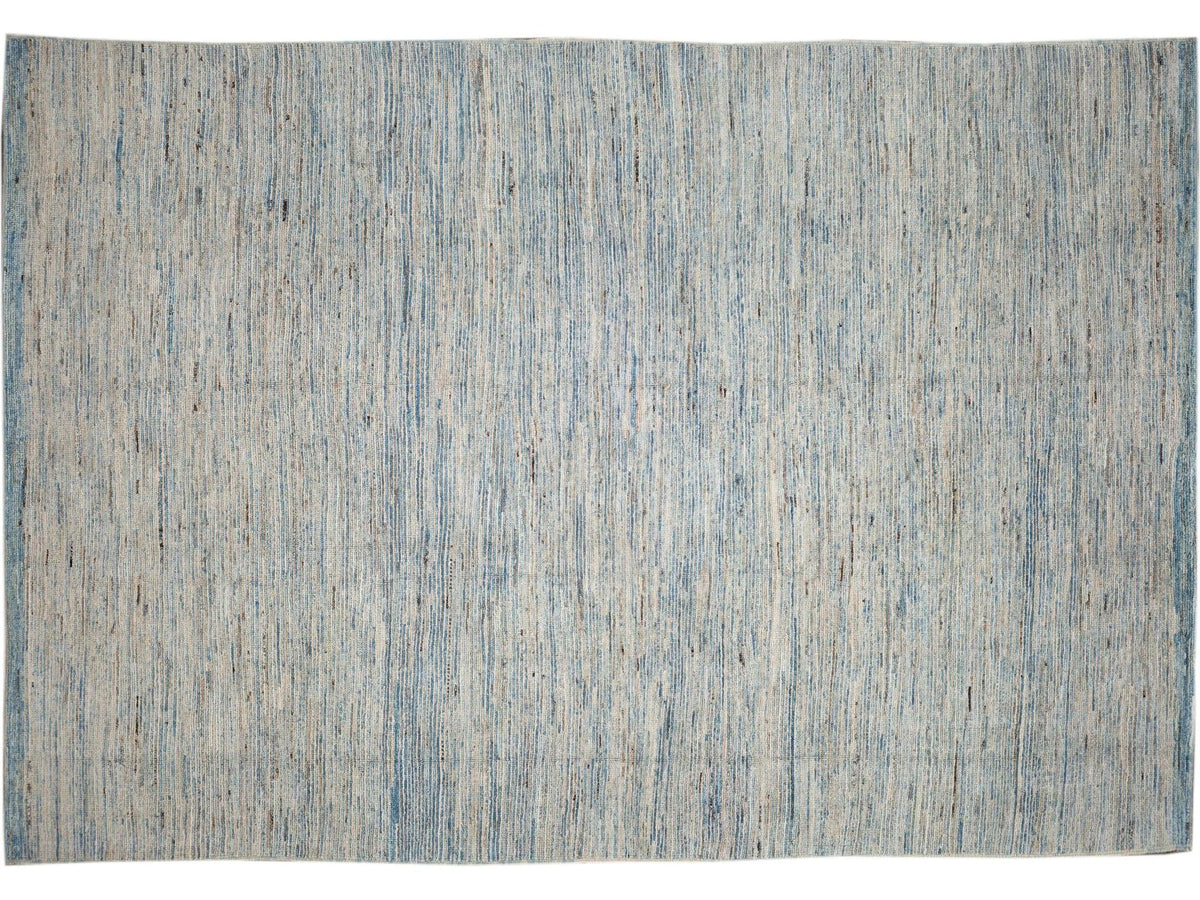 Modern Moroccan-Style Wool Rug 7 X 10