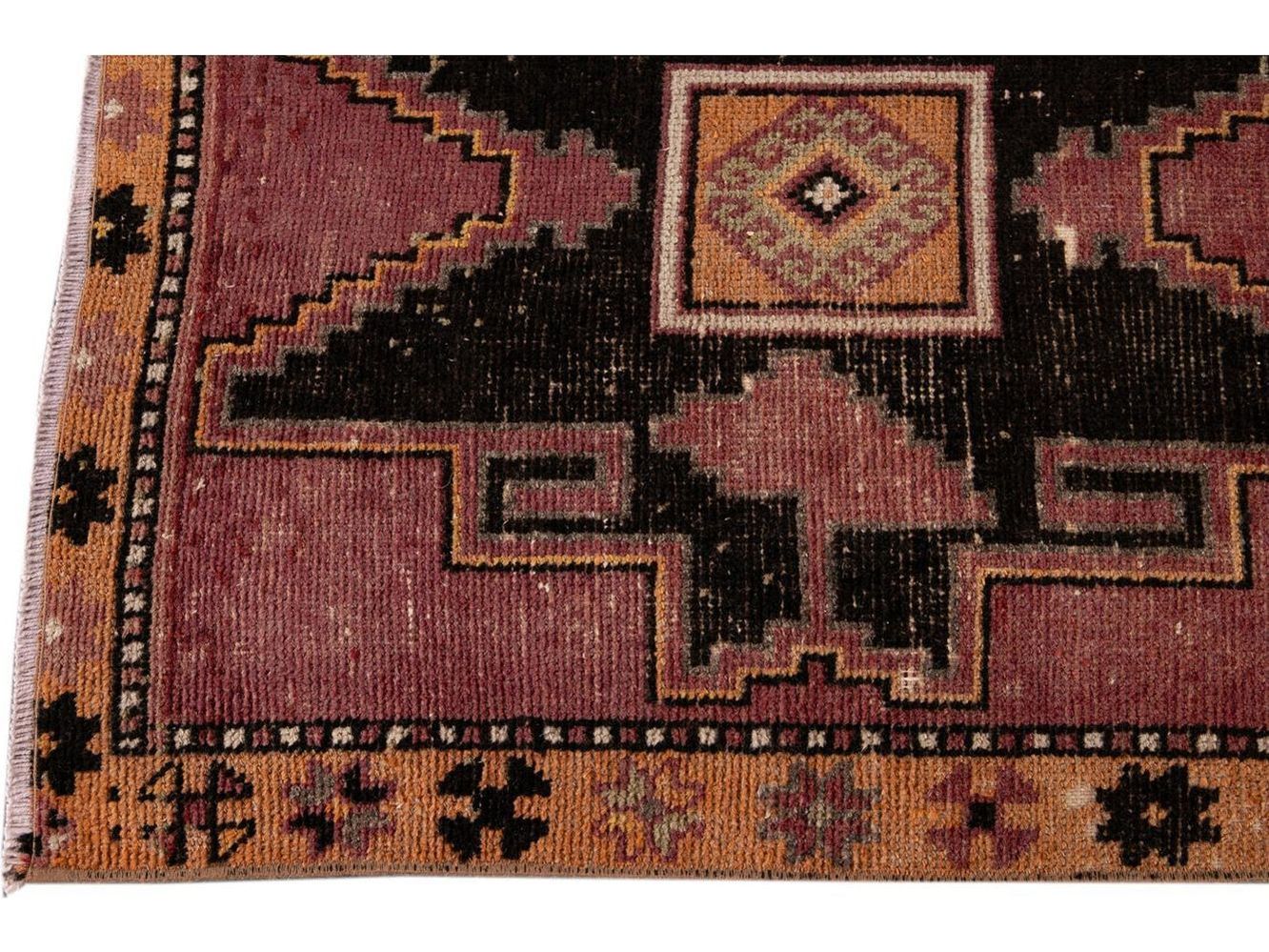 Vintage Turkish  Wool Runner 3 X 9