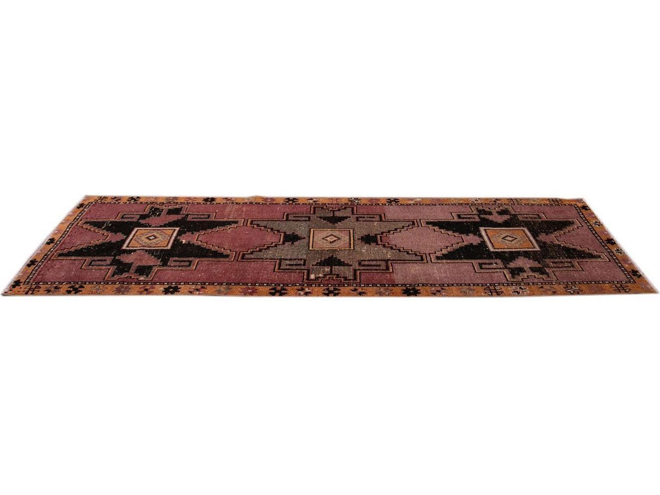 Vintage Turkish  Wool Runner 3 X 9
