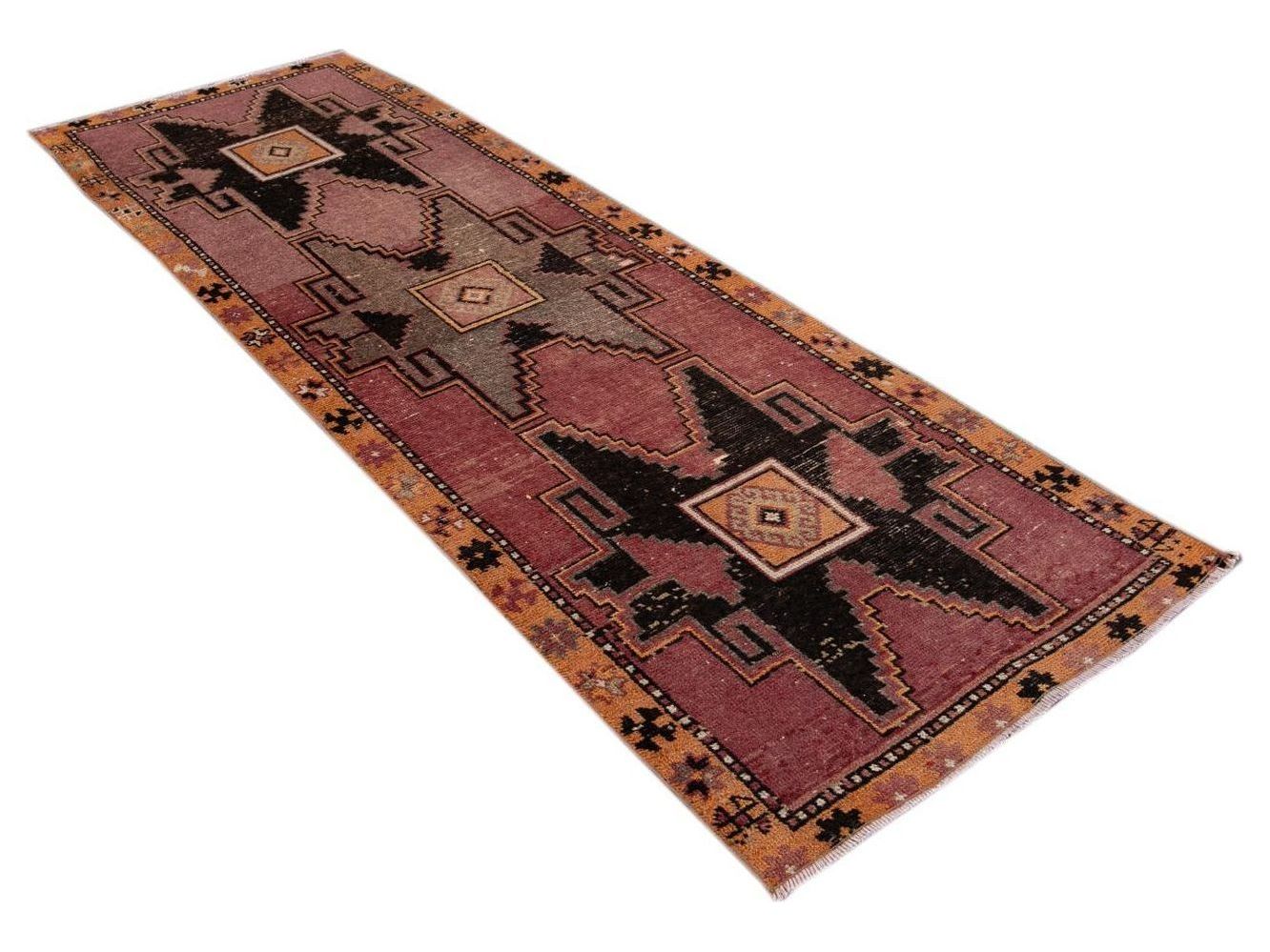 Vintage Turkish  Wool Runner 3 X 9