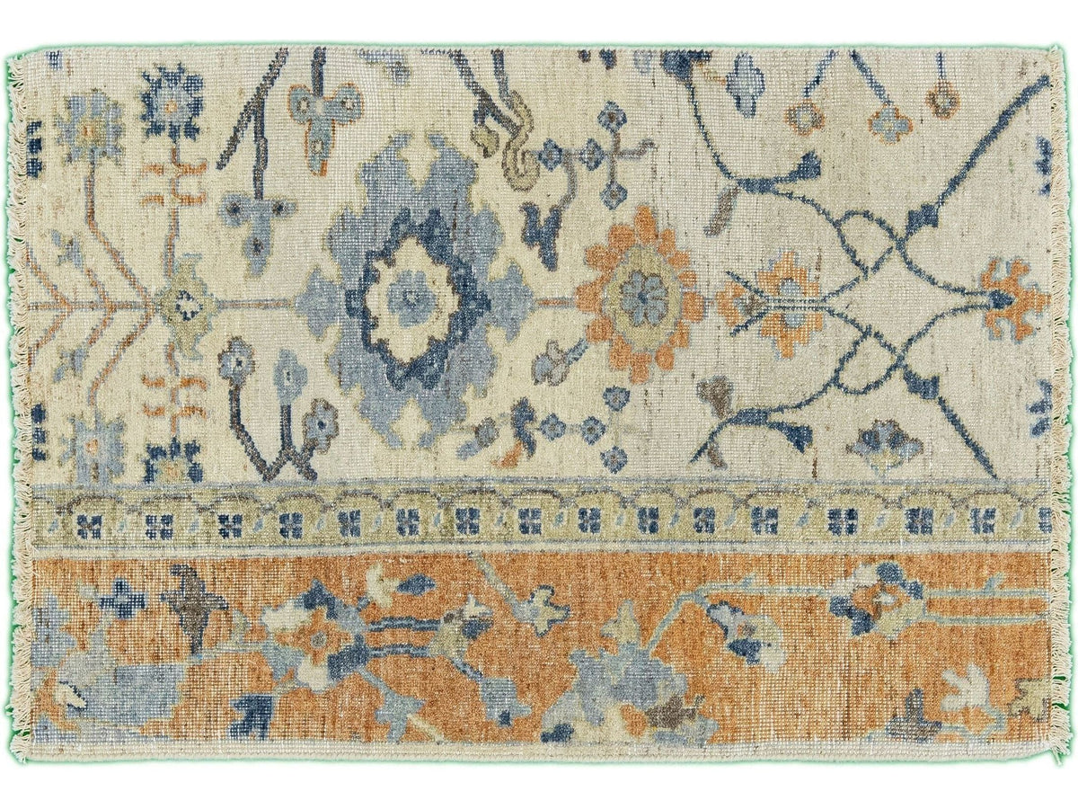Modern Tabriz Style Wool Custom Rug
