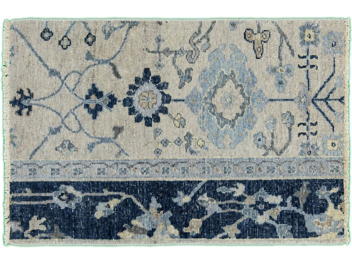 Modern Tabriz Style Wool Custom Rug