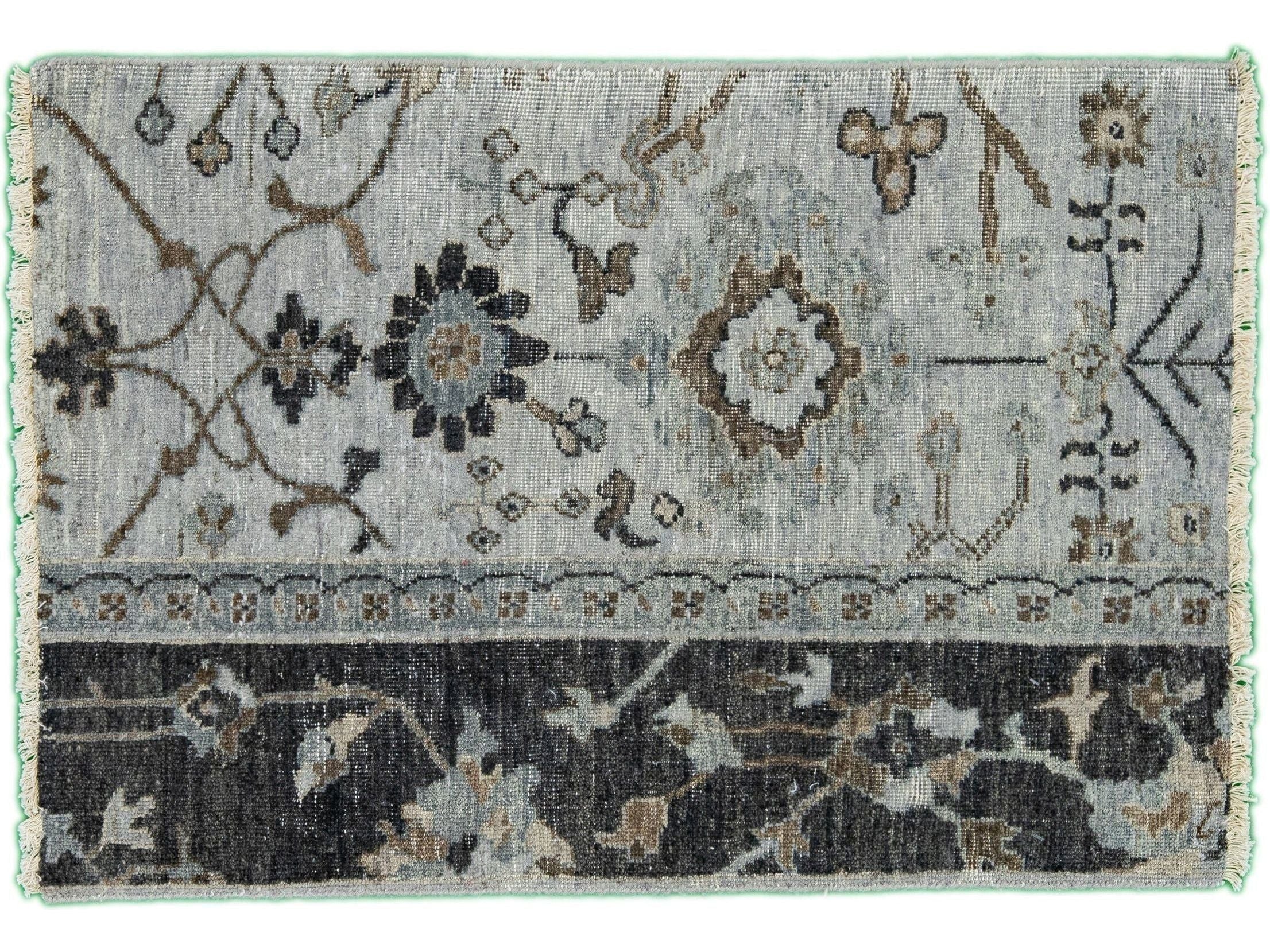 Modern Tabriz Style Custom Wool Rug