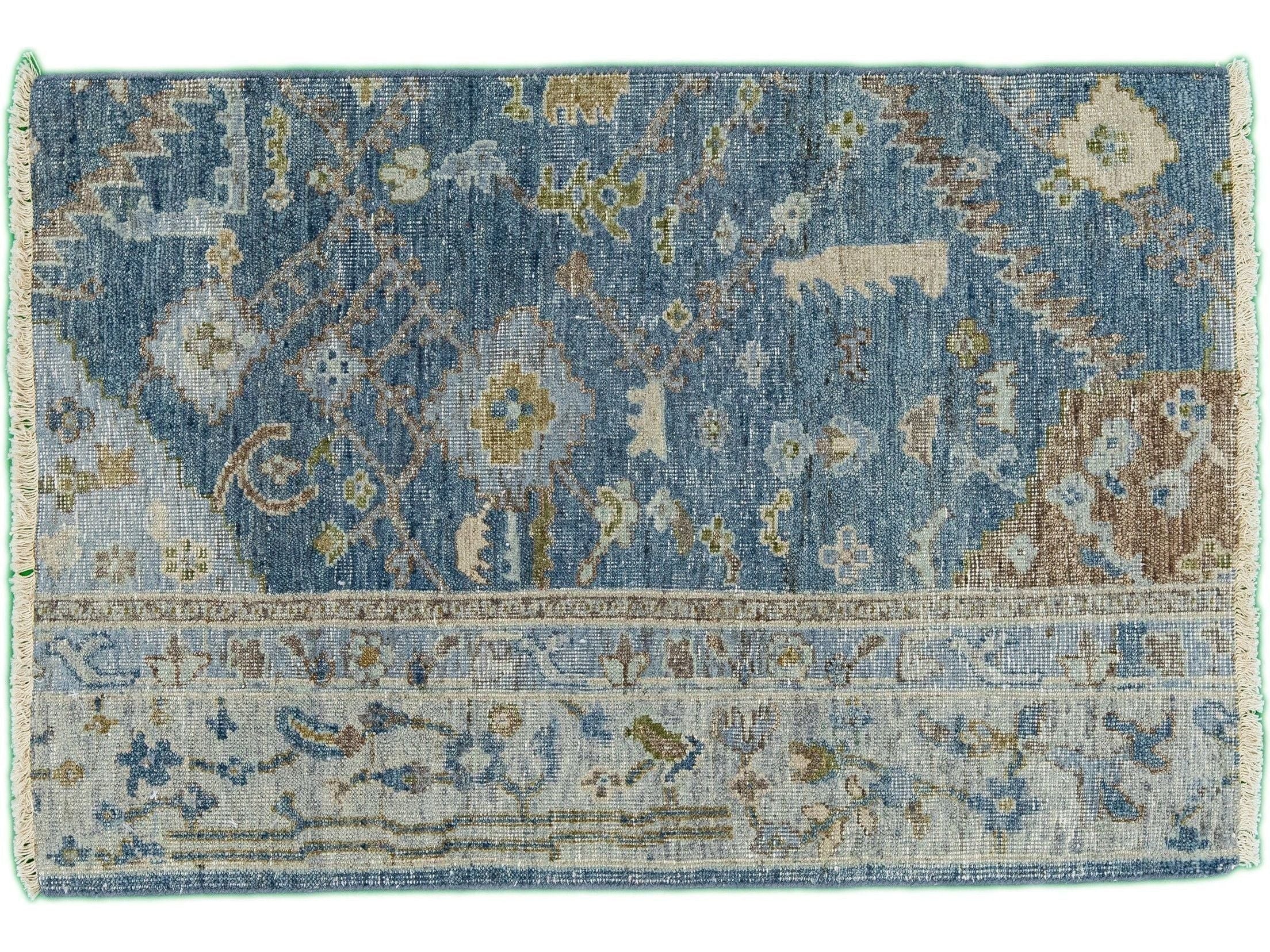 Modern Mahal Style Custom Wool Rug