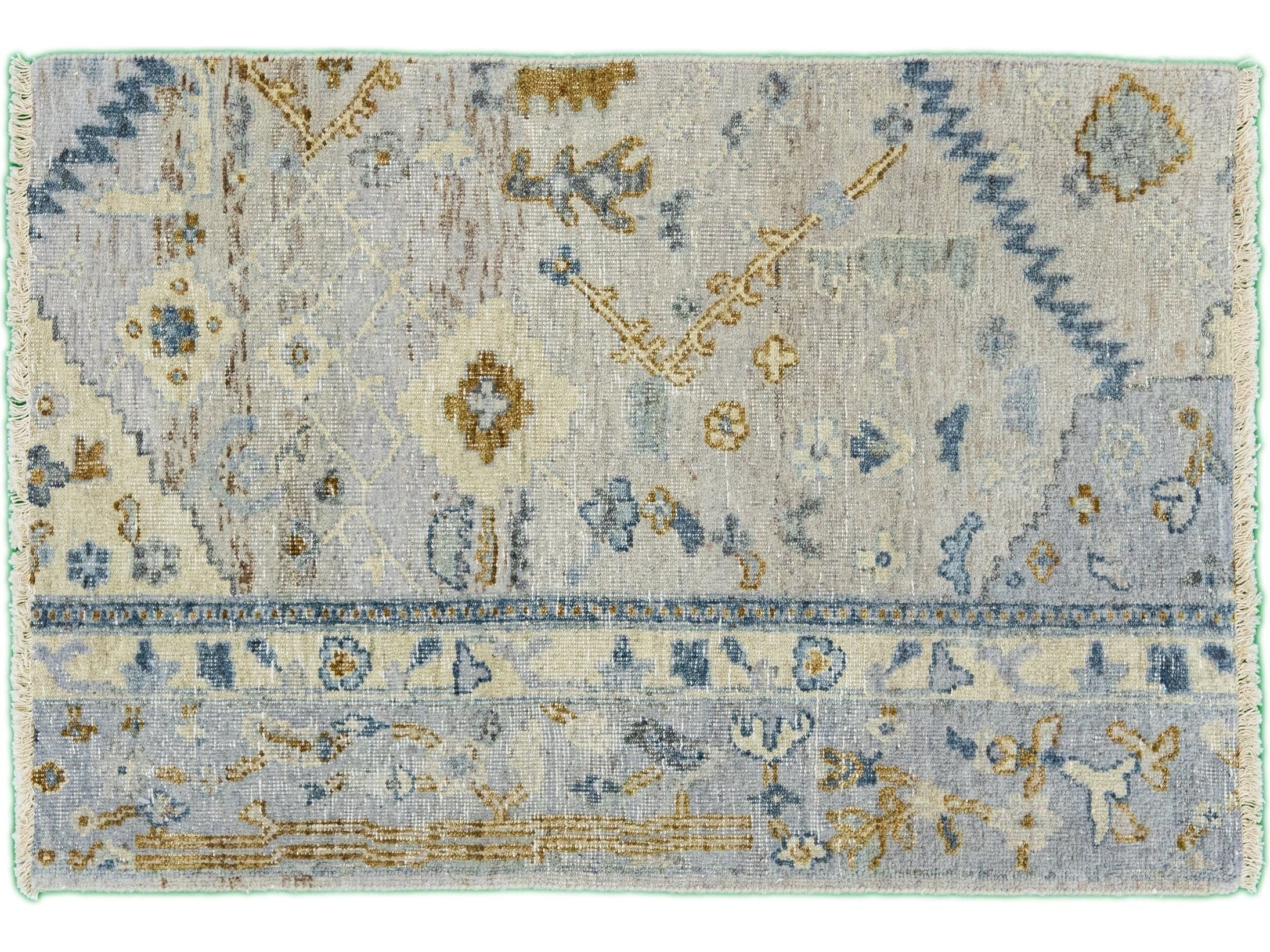 Modern Mahal Style Custom Wool Rug