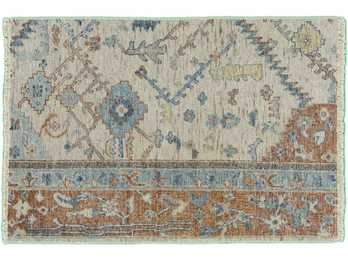 Modern Tabriz Style Wool Custom Rug