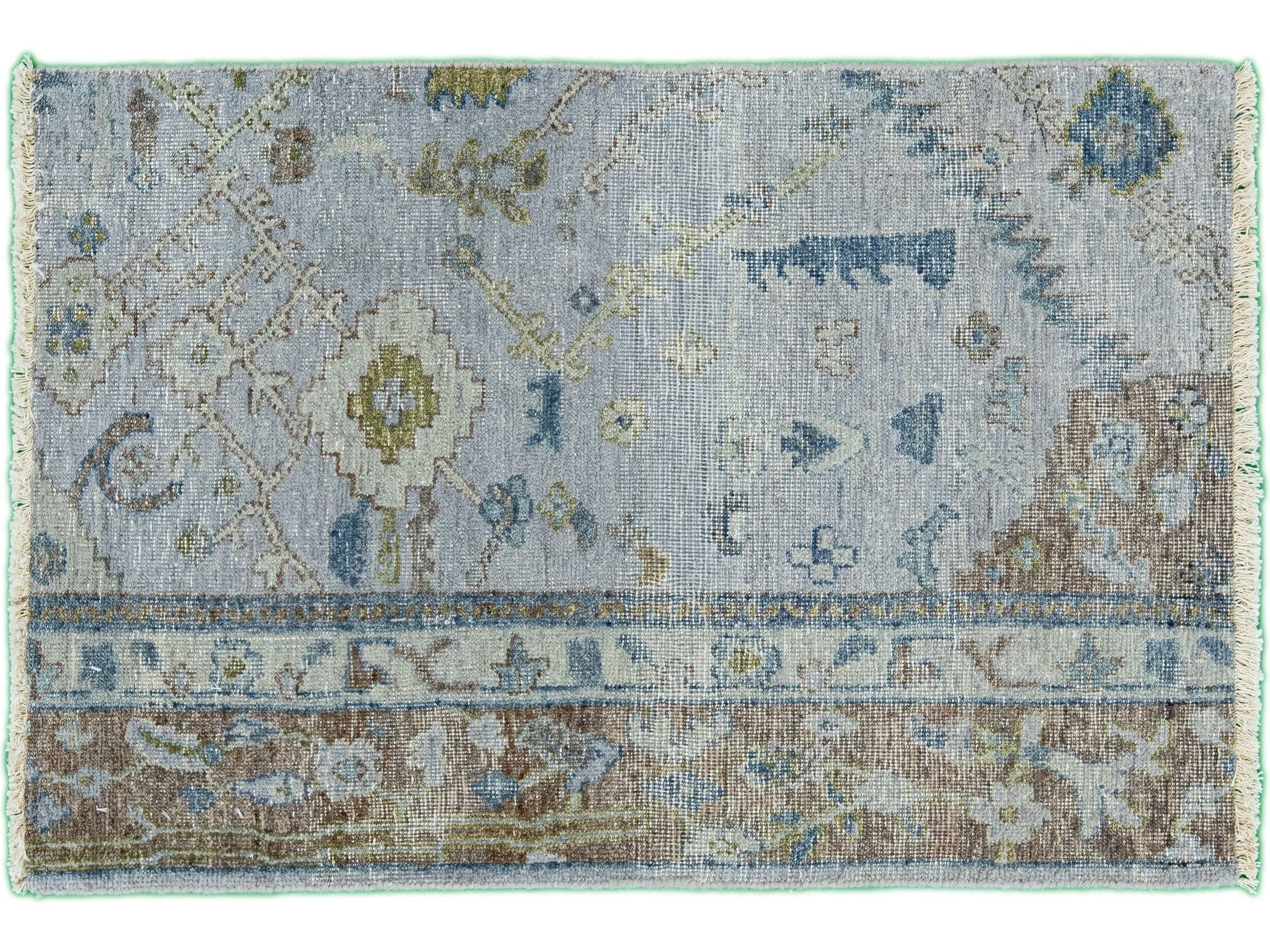 Modern Tabriz Style Custom Wool Rug