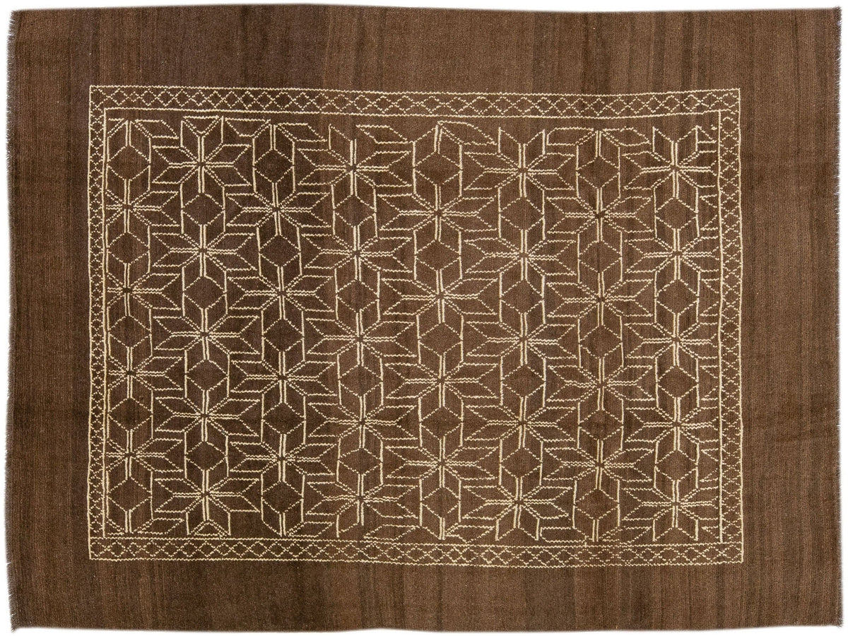 Vintage Moroccan Wool Rug 7 X 10