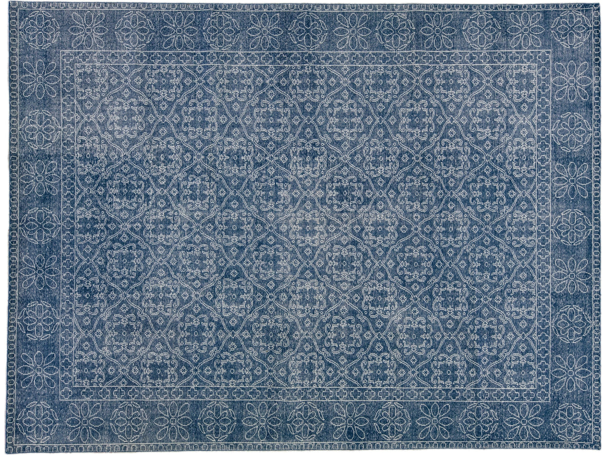 Modern Turkish Wool Rug 9 X 12