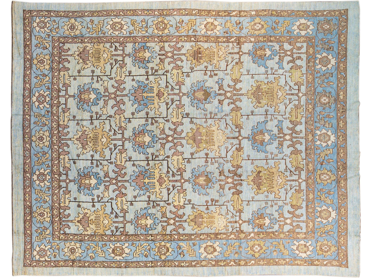 Modern Oushak Wool Rug 13 X 16