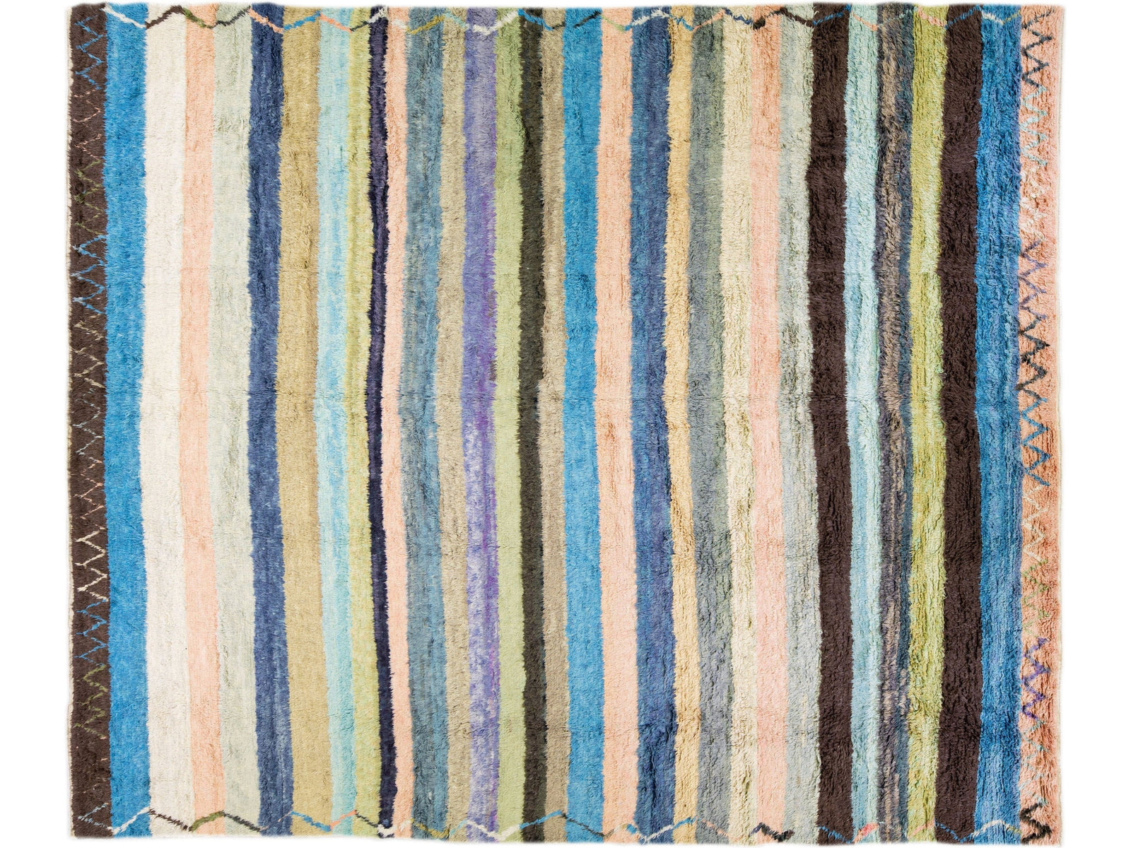 Modern Turkish Tulu Wool Rug 13 X 15