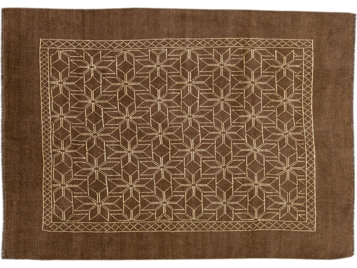 Vintage Moroccan Wool Rug 7 X 10