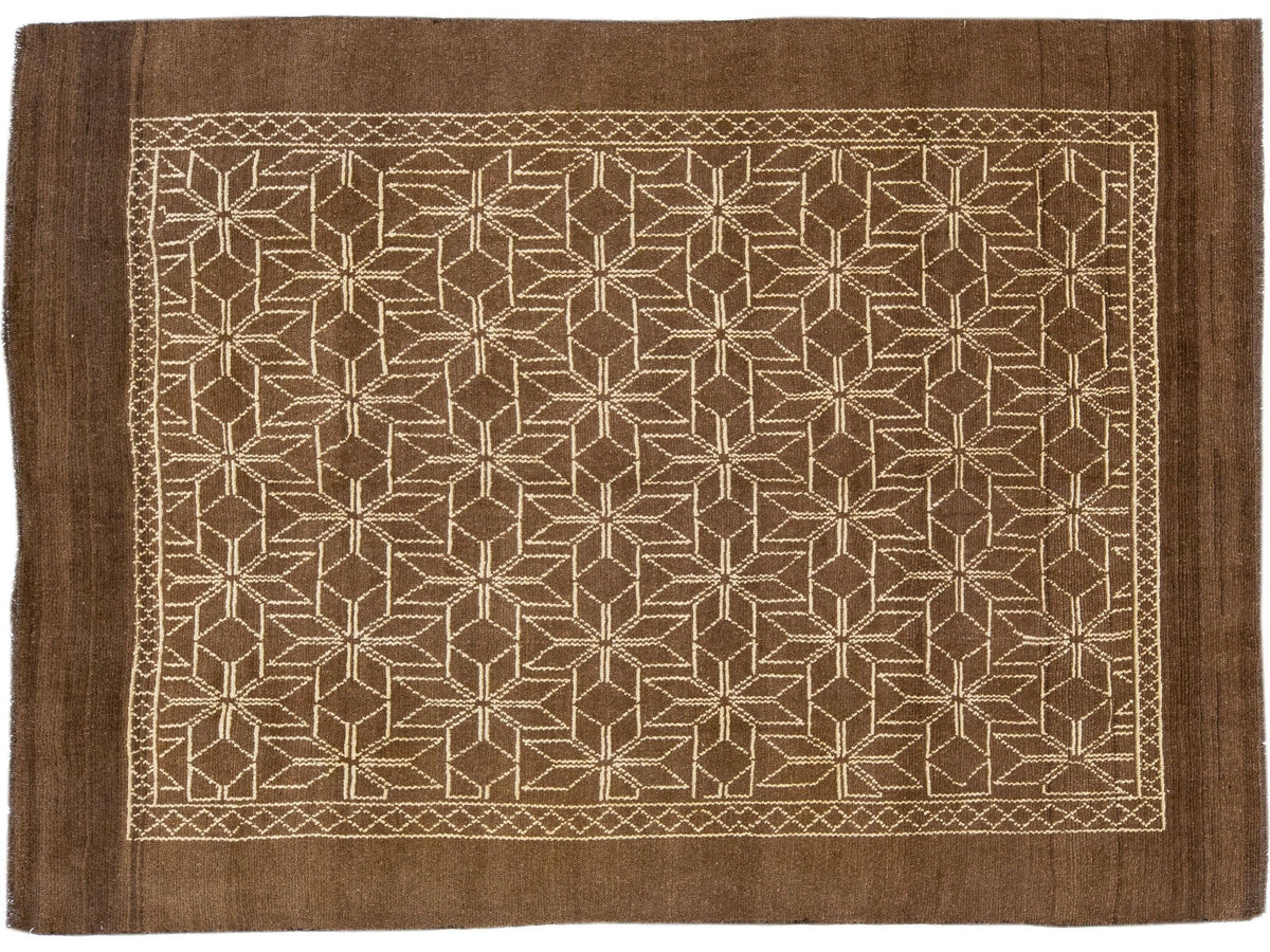 Vintage Moroccan Wool Rug 7 X 10