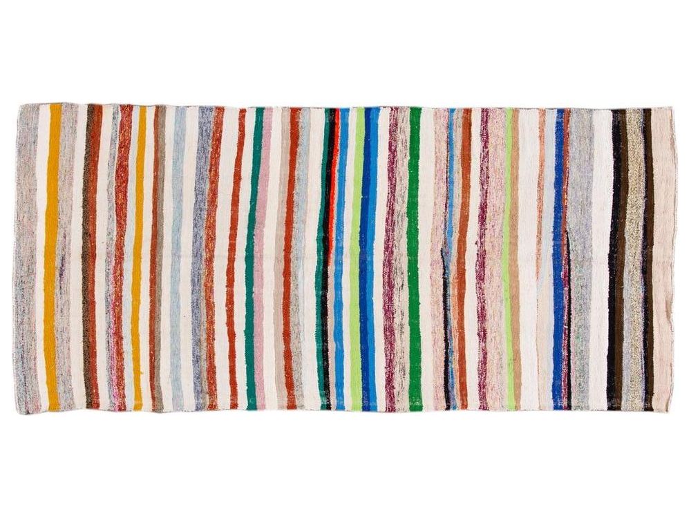 Vintage Kilim Wool Runner 5 X 12