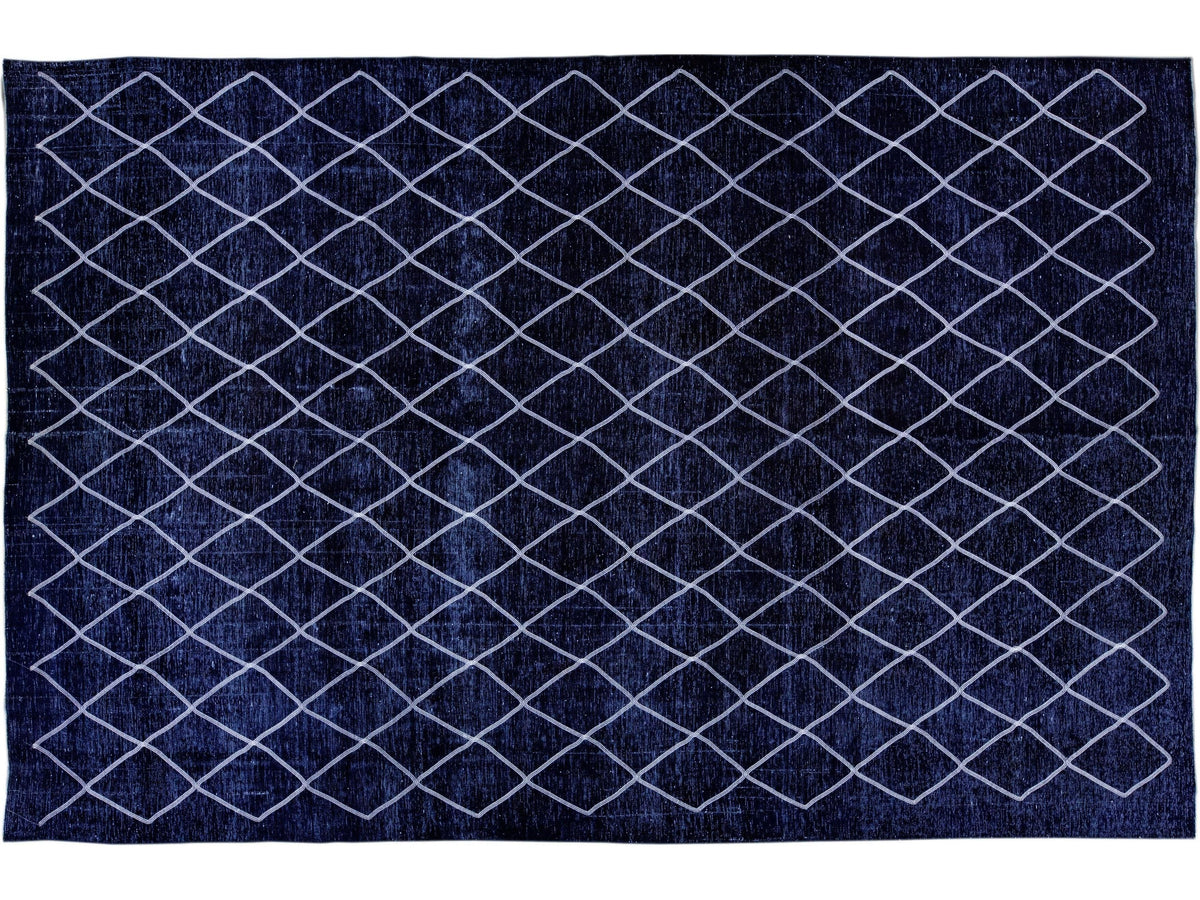 Modern Turkish Wool Rug 10 X 14