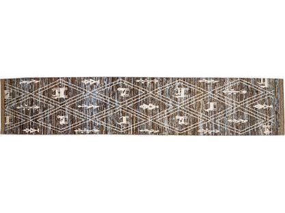 Modern Moroccan Wool Runner 3 X 18