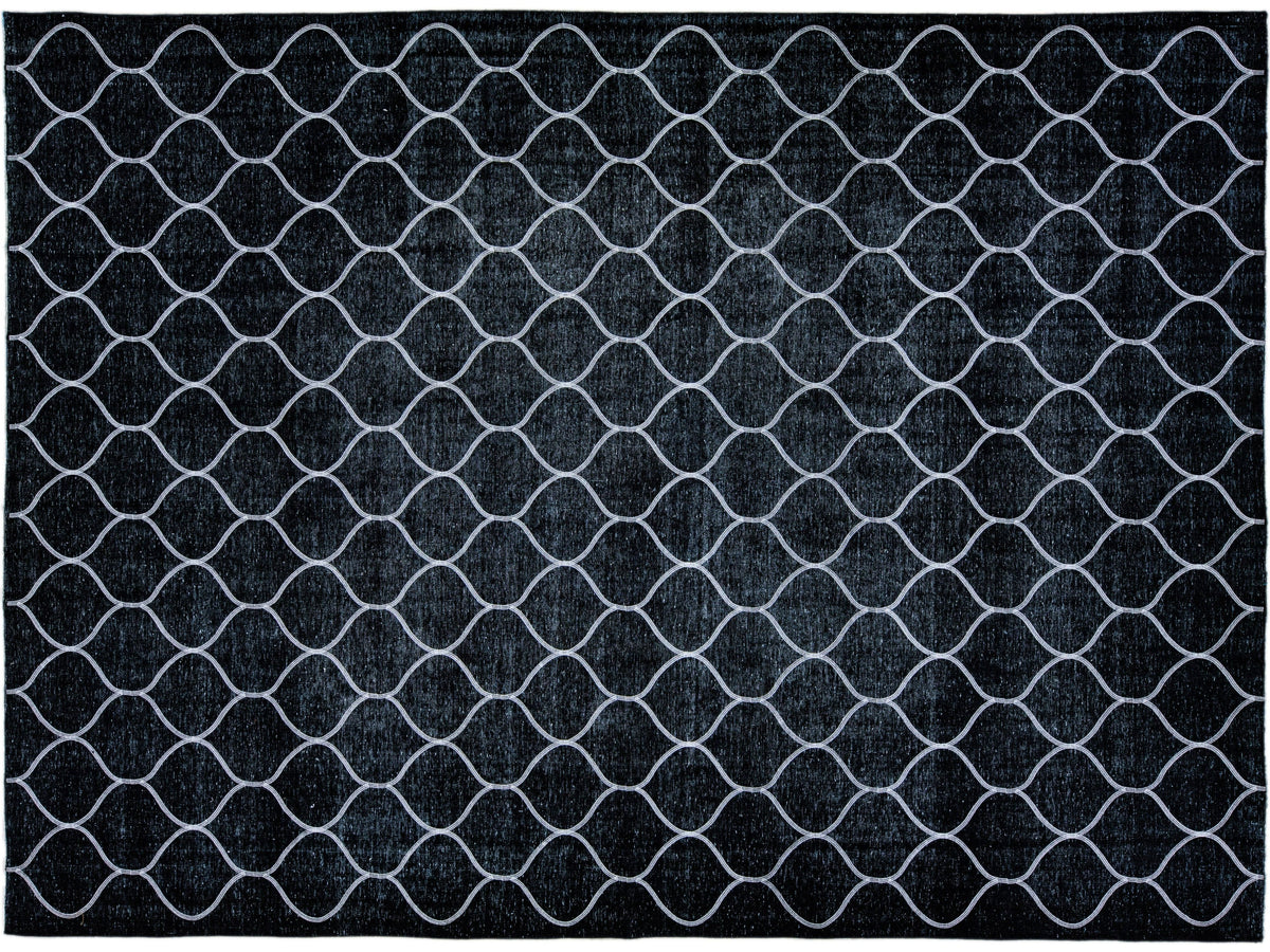 Modern Turkish Wool Rug 9 X 13