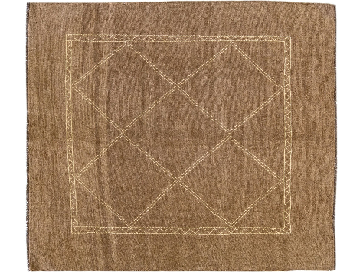 Vintage Moroccan Wool Rug 7 X 7